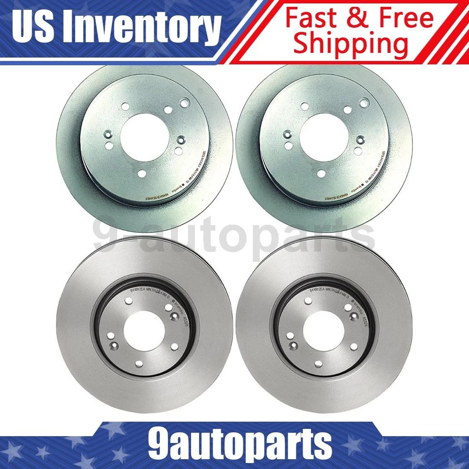 布雷博盘式制动转子前后 4 件套适合 2010 - 2015 现代图森 — 第 1/4 张图片