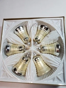 Vintage Western Germany Merkur Glas Glocken Ornamente - Bild 1 von 10