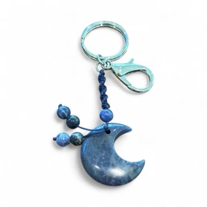 Sodalite Gemstone Keychain New - Picture 1 of 2