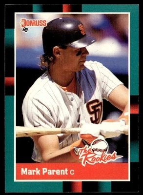 1988 Donruss The Rookies Mark Parent Rookie San Diego Padres #8 - Image 1 of 2