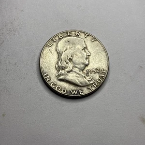 1952 No Mint Franklin/Liberty Silver 0,50 Circulated Uncertified Ungraded - Bild 1 von 2