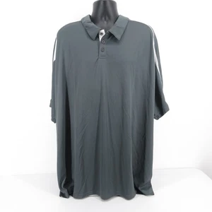 Alleson Athletic Polo Golf Shirt Men's Size 5X Big Tall Gray - Picture 1 of 6