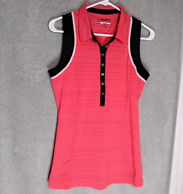Camiseta sin mangas Sunice Xstatic para mujer talla M roja negra colorblock jersey sin mangas Foto 1 de 4
