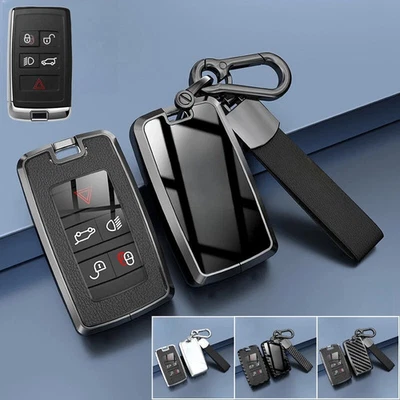 Zinc Alloy TPU Leather Car Key Case Cover For Land Rover Range Rover For Jaguar - Image 1 of 4