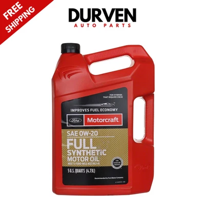 Motorcraft SAE 0W-20 XO0W205QSP Premium Full Synthetic Motor Oil Ford (5 Quarts) Foto 1 de 3