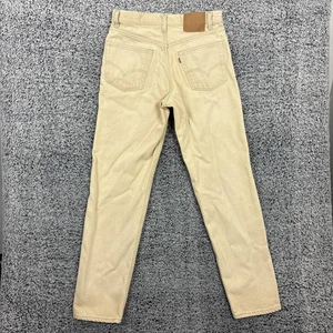 Vintage 90s Levis Jeans Mens 32x34 Khaki 550 Relaxed Fit Tapered Leg Made USA - Picture 1 of 17