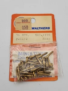 WALTHERS HO 947-1189 TORNILLO, ROSCADO # 2 X = 1/2" 36/PK SELLADO - - Imagen 1 de 4
