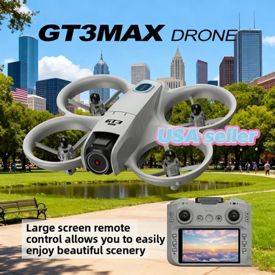 GT3 Drone with HD Camera 4K Quadcopter Remote Control Toy for Adults Kids - Image 1 of 4