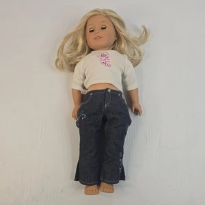 American Girl Puppe Pleasant Company 2008 mit Kleidung blonde Haare blaue Augen - Bild 1 von 8