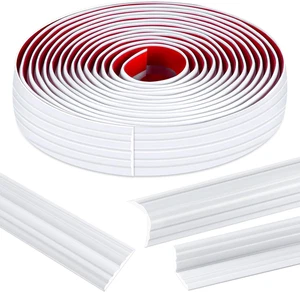 4M X 2CM Modanatura Flessibile Autoadesiva, Tagliabile Boiserie Adesiva per Pare - Foto 1 di 8