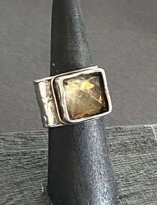Anillo Silpada Dusk Til Dawn cuarzo ahumado plata esterlina 925 tamaño - Imagen 1 de 12