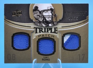 2010 Exquisite Collection Tony Romo Triple Patch/75 Cowboys Panthers SSP - Picture 1 of 2