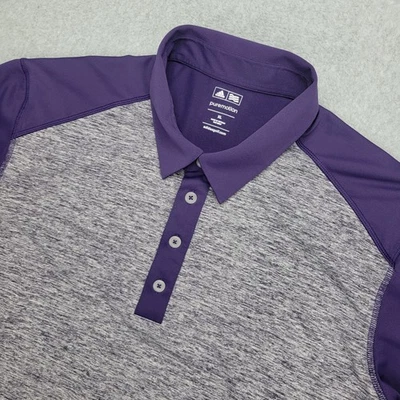 Camisa polo de golf Adidas Puremotion para hombre XL púrpura manga corta rendimiento Foto 1 de 4