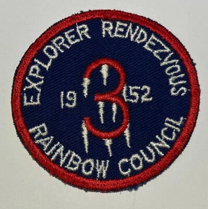 Rainbow Council 1952 Explorer Rendezvous Boy Scout Patch TT2 - Bild 1 von 1