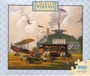 Charles Wysocki Hasbro Jigsaw Puzzle Hero Worship - Picture 1 of 1