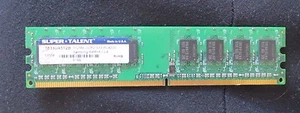 SUPER TALENT T533UA512B 512 MB DDR-533 PC4200 SAMSUNG 64MX8 CL4 MEMORY RAM - Picture 1 of 3