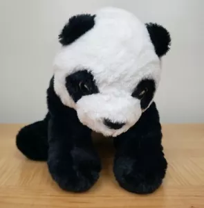 Oso de peluche IKEA Kramig Panda de 13" negro blanco juguete de peluche - Imagen 1 de 10
