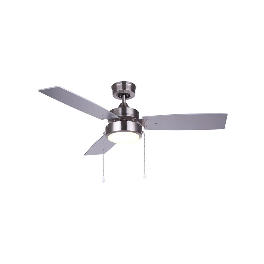 Canarm Wallis 42" LED Ceiling Fan, Matte Brushed Nickel - CF42WAL3BN - Image 1 of 1