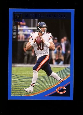 2018 Donruss #46 Mitchell Trubisky Chicago Bears Blue Press Proof - Image 1 of 2
