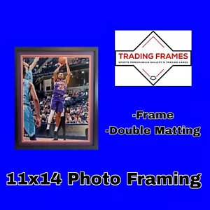 Marco de fotos personalizado - Pantalla de fotos 11x14 Marco de 14x18 Placa deportiva - Imagen 1 de 7