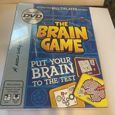 THE BRAIN GAME INTERACTIVE MULTIPLAYER DVD QUIZ TV GAME NEW - Image 1 of 4