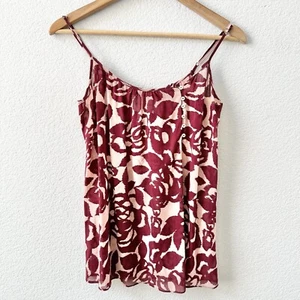 Brochu Walker ärmelloses Top Seide Rose Blumendruck Größe Small Tanktop Herren - Bild 1 von 5