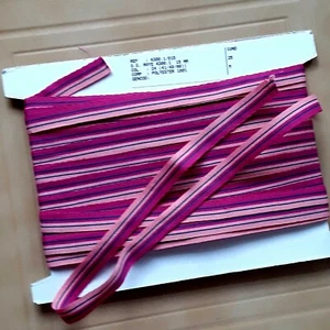 MERCERIE Gurt Galon Gurt hellrosa dunkel 1mx1,5cm@Band  - Bild 1 von 3