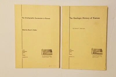 THE GEOLOGICAL HISTORY OF KANSAS, Stratigraphic Succession In Kansas.  1963-1968 Foto 1 de 4