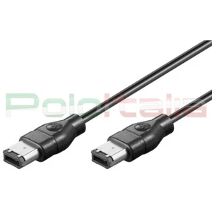 Cavo 5m FIREWIRE 6 pin 6poli 400 IEEE 1394 per pc foto video camera Jvc mini dv - Bild 1 von 1