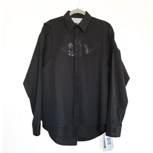NEW Jordan Nike Air Long Sleeve Snap Button Shirt Jacket Medium Cotton $590 - Picture 1 of 12