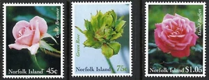 1999 Norfolk Island SG#703-705 Roses set of 3 Mint MUH MNH - Picture 1 of 1