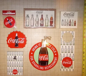 “Coca Cola” Collectables Decor Picture Stand, Plaque, Magnet, Door & Wall Hanger - Picture 1 of 2