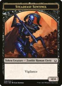 4 Steadfast Sentinel Token 4x x4 - NM - Hour of Devastation - SPARROW MAGIC mtg - Picture 1 of 1