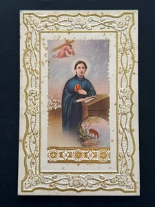 holy card chromolithography postal "SANTO GEMA GALBANI" - Picture 1 of 1