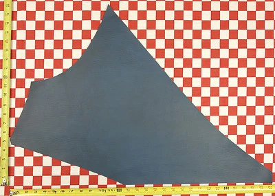 HORWEEN TROPICAL BLUE TUMBLED ESSEX 4 oz. LEATHER 29"x20" 1ST QLTY - Image 1 of 4