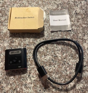 HDMI Splitter 4K 2.0v Bi-Directional Switch 2 x 1/1x2 Support 3D 4Kx2K 60Hz UHD - Picture 1 of 7