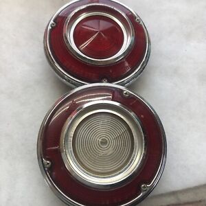 1965 Chevy Corvair Chrome Tail Light And Back Up Light Original Gm Lot S-4