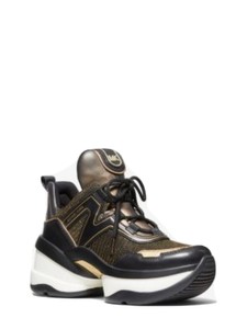 black and gold mk shoes