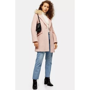 herringbone coat topshop