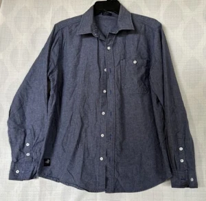 Camisa vaquera Winchester para hombre manga larga con botones talla mediana denim bolsillo algodón - Imagen 1 de 10