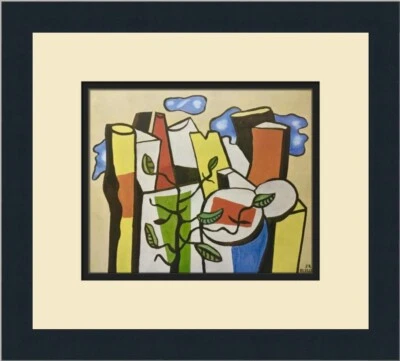 Fernand Leger Una planta delante de Treetrunks estampado enmarcado personalizado Foto 1 de 2