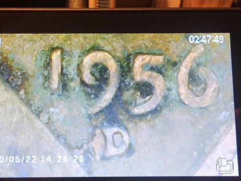 1956 D/D ONE LINCOLN CENT ERROR DOUBLE DIE MINT MARK Cover