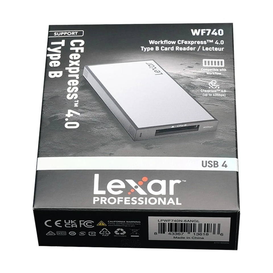 Lexar Professional Workflow CFexpress 4.0 Type B Card Reader, LPWF740N-6ANGL - Image 1 of 1