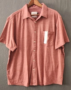 Camicia uomo Goodfellow taglia XL maglia tutti i giorni vestibilità standard bottoni davanti marrone - Foto 1 di 8
