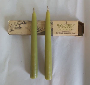 Candles Bank Premium Chase Manhattan Bayberry scented Vintage In original box - Picture 1 of 10