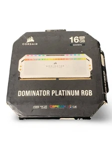CORSAIR Dominator Platinum RGB 16GB (2×8GB) DDR5 / DDR4 Memory – New Open Box - Picture 1 of 2