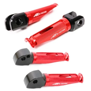 Red CNC MFP Rear Front Rider Footpegs For GSR 750 11 12 13 14 15 16 - Bild 1 von 4