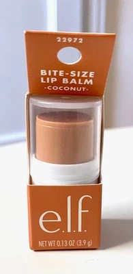 E.L.F. Bálsamo labial tamaño mordida coco nuevo en caja descontinuado muy buen estado tinte transparente Foto 1 de 4