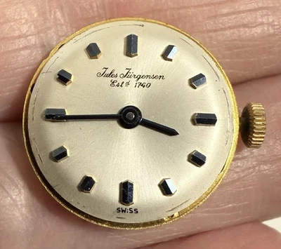 Vintage JULES JURGENSEN 17j Swiss FHF 35 Ladies Watch Movement 17.5mm Runs - Image 1 of 4