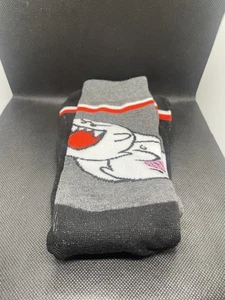 Boo Themed Super Mario Men's Crew Socks Size 8-112 - Picture 1 of 5